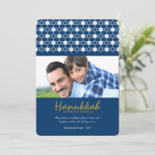 De witte Groeten van de Vakantie van de Jodensters Feestdagenkaart (Staand voorkant)