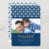 De witte Groeten van de Vakantie van de Jodensters Feestdagenkaart (Voorkant / Achterkant)