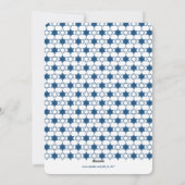 De witte Groeten van de Vakantie van de Jodensters Feestdagenkaart (Achterkant)