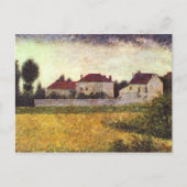 De witte huizen van Georges Seurat Briefkaart (Voorkant)