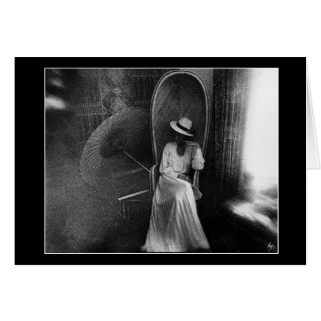 De witte jurk - Kaart (Voorkant Horizontaal)