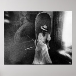 De witte jurk - Poster