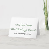 De witte Kaart van de Bloem van Lotus (Achterkant)