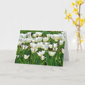 De witte Kaart van de Manuscript van Tulpen John 1 (Gele Bloem)