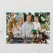 De witte Kaart van de Vakantie van de Foto van (Voorkant / Achterkant)