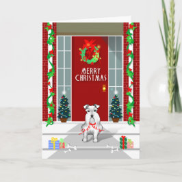 De witte Kaart van de Vakantie van Kerstmis van de