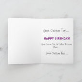 De witte Kaart van de Verjaardag van Poneys - de (Binnen)