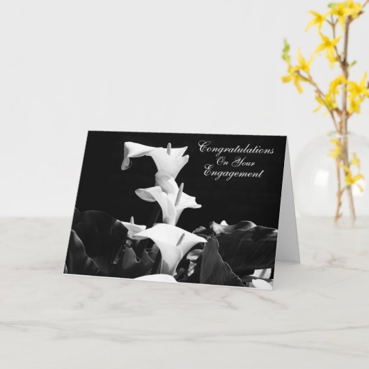 De witte Kaart van het Verloving van de Lelie (Gele Bloem)