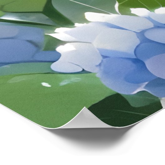 De witte kat in de regen poster (Hoek)