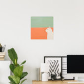 De witte kat poster (Thuiskantoor)