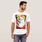 De witte kat schilderij van Franz Marc T-shirt (Voorkant volledig)