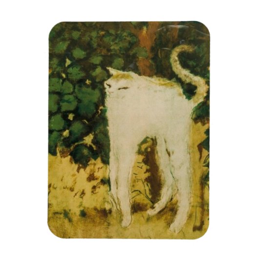 De witte kat van Bonnard Magneet (Verticaal)