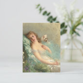 De witte kat van Vittorio Matteo Corcos Briefkaart (Staand voorkant)