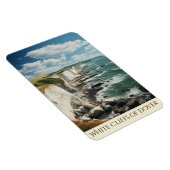 De witte kliffen tekening Dover | Engeland Magneet (Rechterzijde)