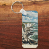 De witte kliffen tekening Dover | Engeland Sleutelhanger (Voorkant)
