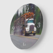 De witte Klok van de Muur van de (Hoek)