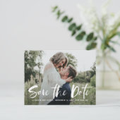 De witte Klootfoto van de Borstel van de Kleur bew Aankondigingskaart (Staand voorkant)