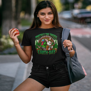 De Witte Konijnen Wilde aarde dag T-shirt