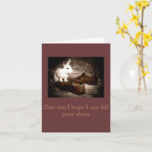 De witte Konijntje en Kaart van Vaderdag van (Gele Bloem)