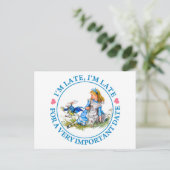 De witte konijntjes van Alice in Wonderland Briefkaart (Staand voorkant)