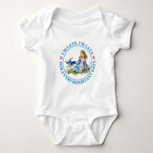 De witte konijntjes van Alice in Wonderland Romper