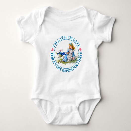 De witte konijntjes van Alice in Wonderland Romper (Voorkant)