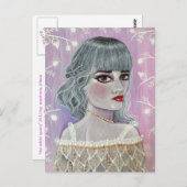 De witte koningin briefkaart (Voorkant / Achterkant)