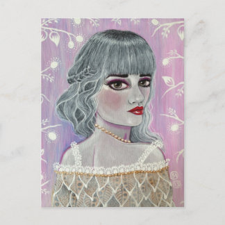 De witte koningin briefkaart