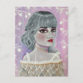 De witte koningin briefkaart (Voorkant)