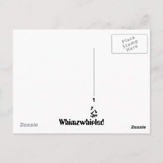 De witte koningin briefkaart (Achterkant)