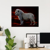 De witte leeuw poster (Thuiskantoor)