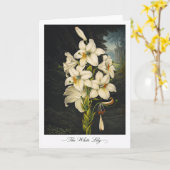 De Witte Lelie — Moderne Botanische Herinterpretat Kaart (Gele Bloem)