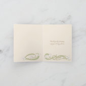 De witte Lelies danken u Bedankkaart (Binnen)