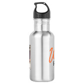 De witte lezer - de witte sportfles waterfles  (Achterkant)