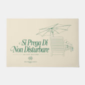 De witte lotus stoort niet deurmat (Voorkant)