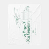 De witte lotus stoort niet fleece deken (Voorkant)