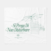 De witte lotus stoort niet fleece deken (Voorkant (Horizontaal))