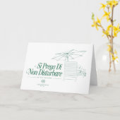 De witte lotus stoort niet kaart (Gele Bloem)