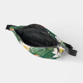 De witte Lotus Tropische Vogels & Lotus Patroon Heuptasje (Open)