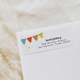 De witte Magische Etiketten van het Adres van de T