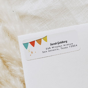 De witte Magische Etiketten van het Adres van de T