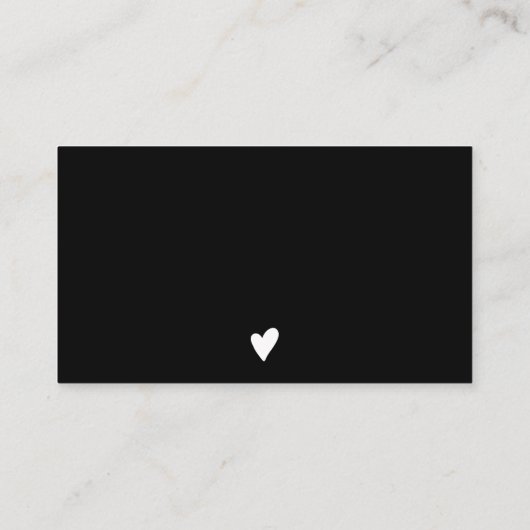 De witte marmer van het manuscript orde bedankt visitekaartje (Achterkant)