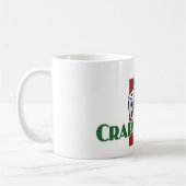 De witte mok van Craps Addict (Links)