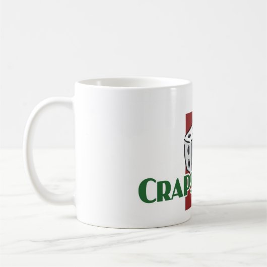 De witte mok van Craps Addict (Links)
