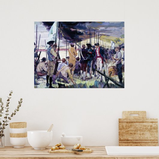 De witte ogen van Ken Riley Poster (Keuken)