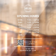 De witte Openingstijd van de Kantoor, BedrijfsLogo