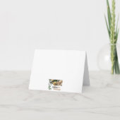 De witte Orchidee dankt u Kaarten (Achterkant)