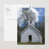 de witte oude kerk in de bergen briefkaart (Voorkant / Achterkant)