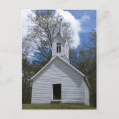 de witte oude kerk in de bergen briefkaart (Voorkant)