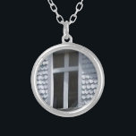 de witte oude kerk in de bergen zilver vergulden ketting<br><div class="desc">de witte oude kerk in de bergen</div>